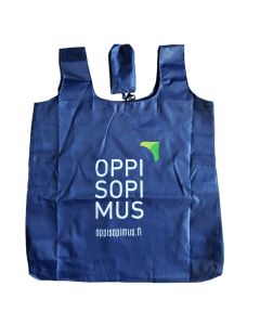 Kokoontaitettava tummansininen  ostoskassi 54 x 45 x 2 cm erittäin kestävä! 