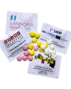 Ksylitolipastilli mainospussissa