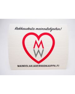 Tiskirätti painatuksella 