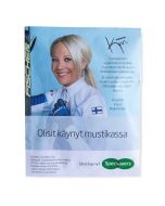 150 x 115 mm mustikkapostikortti (kuivattua mustikkaa)