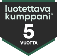 Luotettava kumppani 5 vuoden ajan